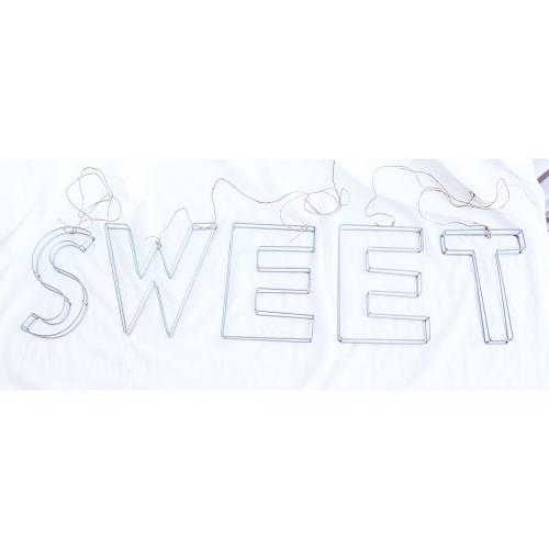 Wired Metal Letters 'Sweet'